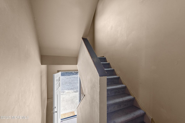 view of stairs