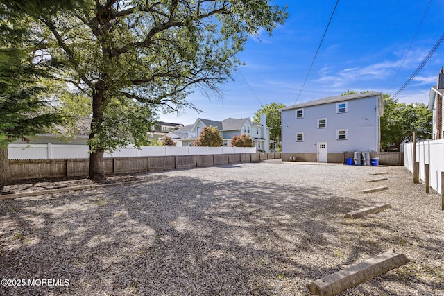 view of fenced backyard