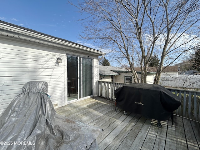 237 Falcon Dr, Little Egg Harbor, NJ 08087 - wooden terrace featuring area for grilling