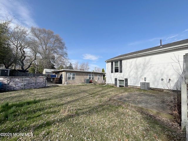 237 Falcon Dr, Little Egg Harbor, NJ 08087 - back of property with central AC and a lawn