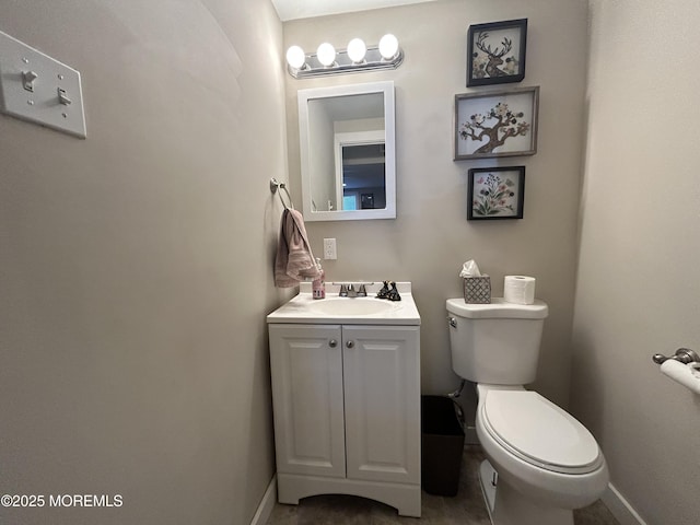 237 Falcon Dr, Little Egg Harbor, NJ 08087 - bathroom with baseboards, toilet, and vanity