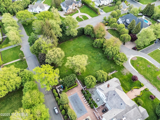 aerial view of residential area