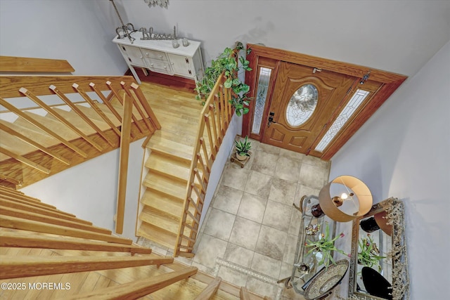 22 Cloverleaf Dr, Marlboro, NJ 07746 - entrance foyer featuring stairway and wood finished floors