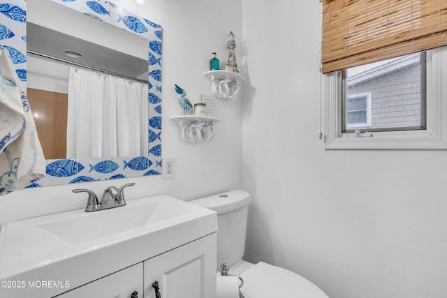 233 Harbor Dr, Lavallette, NJ 08735 - bathroom featuring toilet and vanity