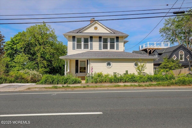 78 Navesink Ave, Highlands, NJ 07732 - view of front of property with a chimney
