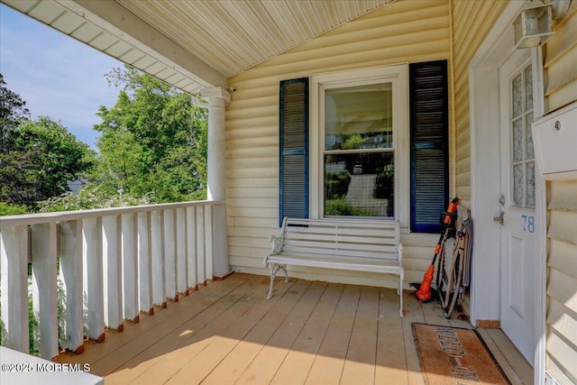 78 Navesink Ave, Highlands, NJ 07732 - view of wooden terrace