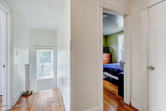 78 Navesink Ave, Highlands, NJ 07732 - hall featuring an upstairs landing and hardwood / wood-style flooring