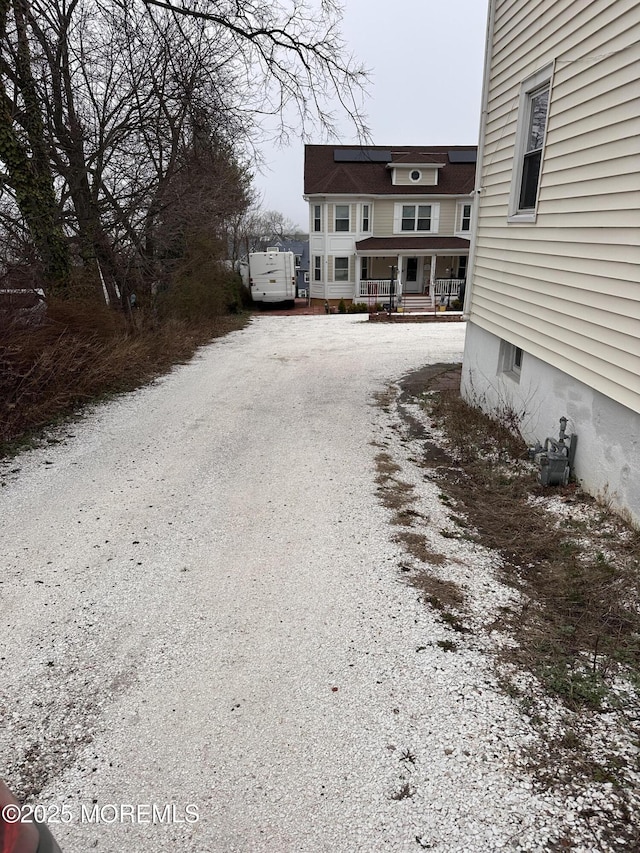 78 Navesink Ave, Highlands, NJ 07732 - view of dirt / gravel driveway