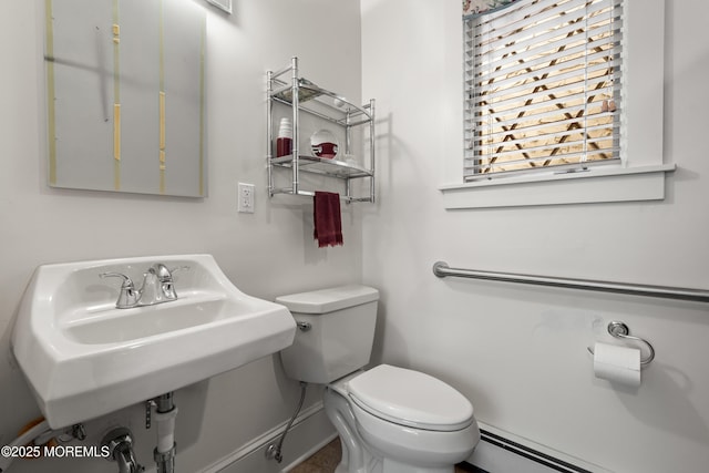 567 Deal Pkwy, Allenhurst, NJ 07711 - half bath with a baseboard heating unit and toilet