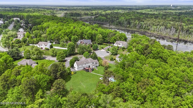 29 Jefferson Ct, Jackson, NJ 08527 - drone / aerial view of a forest and a large body of water