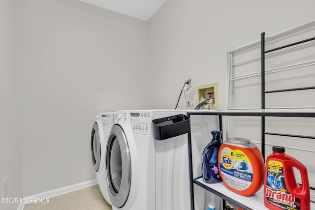 11 Charles Ct, Ocean Twp, NJ 07712 - laundry room with independent washer and dryer and baseboards