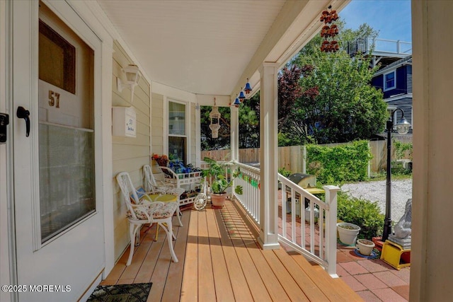 57 Shore Dr, Highlands, NJ 07732 - deck featuring a porch