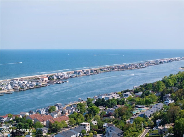 57 Shore Dr, Highlands, NJ 07732 - aerial view of property's location with a nearby body of water and nearby suburban area