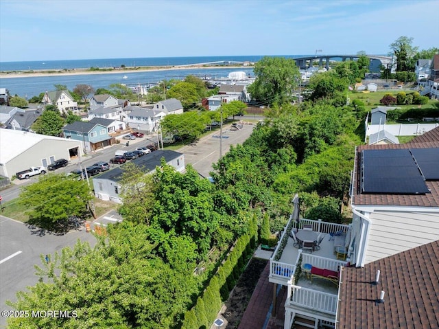 57 Shore Dr, Highlands, NJ 07732 - aerial perspective of suburban area with a nearby body of water
