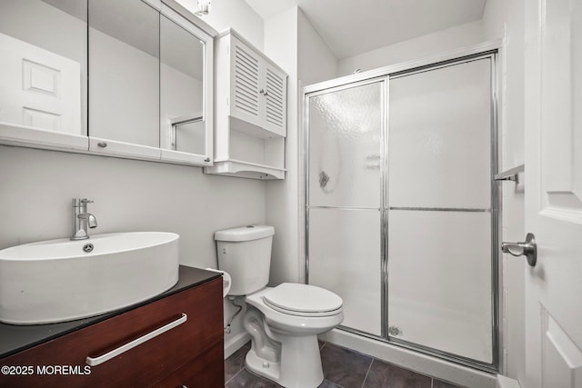 154 Cross Slope Ct Unit J, Manalapan, NJ 07726 - full bath featuring a shower stall, toilet, and vanity