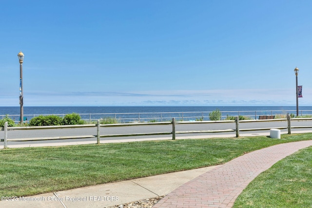 water view with fence