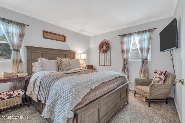 726 Hardean Rd, Brick, NJ 08724 - bedroom featuring light carpet, multiple windows, and crown molding
