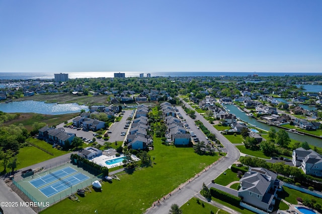25 Meadow Ave Unit 30, Monmouth Beach, NJ 07750 - aerial perspective of suburban area featuring a large body of water