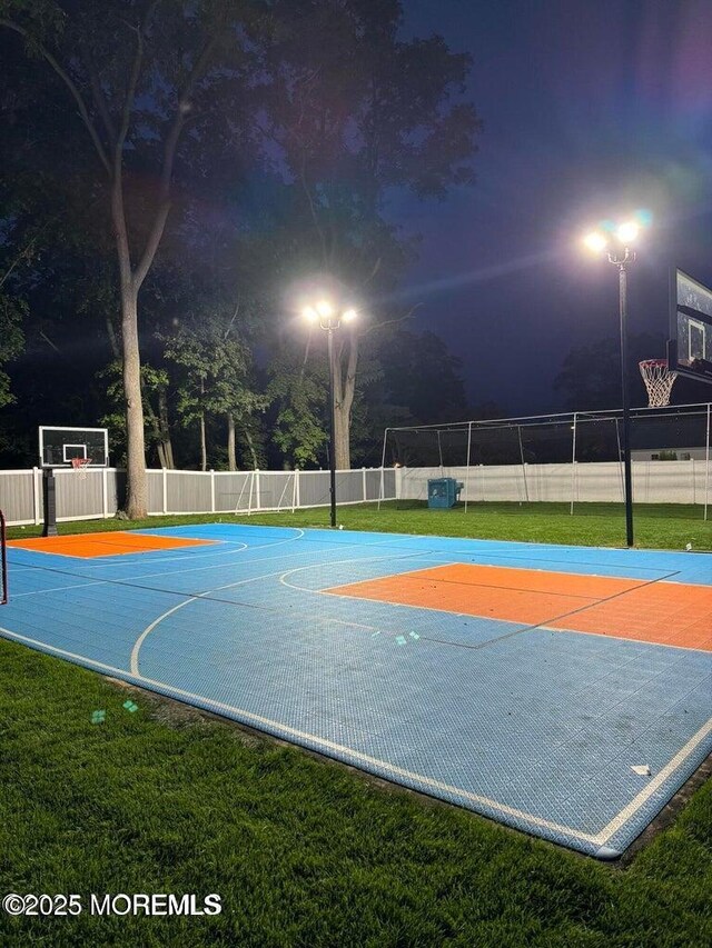 369 Norwood Ave, Long Branch, NJ 07740 - view of sport court featuring community basketball court and fence