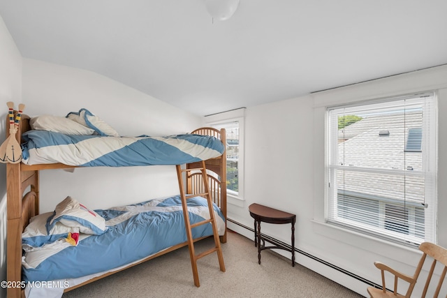 400 W Lake Ave, Bay Head, NJ 08742 - carpeted bedroom with multiple windows and a baseboard heating unit