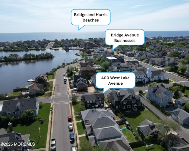 400 W Lake Ave, Bay Head, NJ 08742 - aerial perspective of suburban area with a large body of water