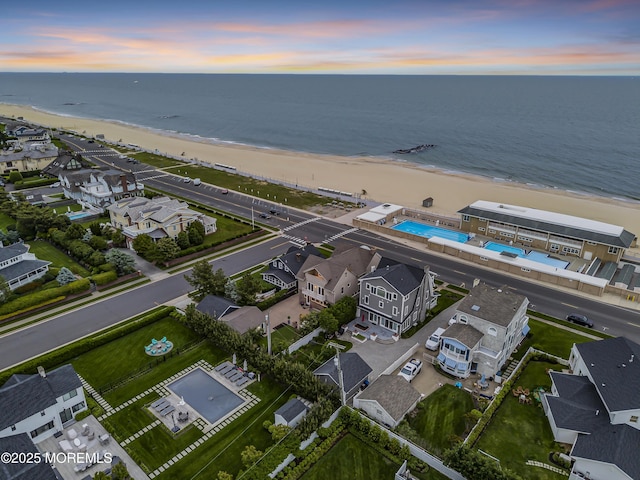 2009 Ocean Ave, Spring Lake, NJ 07762 - aerial view at dusk of view of water and beach