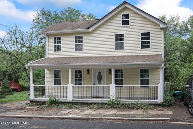 47 Imlaystown Rd, Cream Ridge, NJ 08514 - view of front of house with a porch and roof with shingles