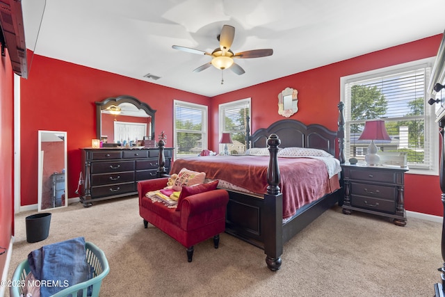 15 Creighton Cir, Old Bridge, NJ 08857 - carpeted bedroom featuring multiple windows, a ceiling fan, and baseboards