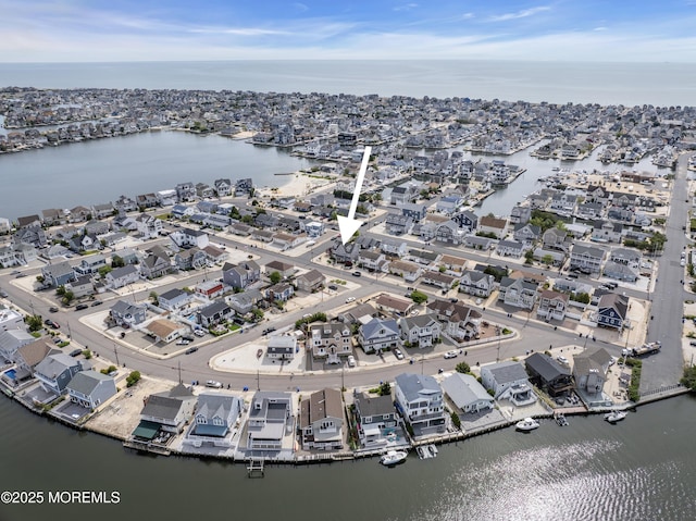 414 Hialeah Dr, Lavallette, NJ 08735 - aerial overview of property's location featuring nearby suburban area and a large body of water