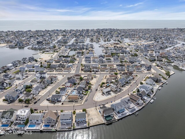414 Hialeah Dr, Lavallette, NJ 08735 - aerial perspective of suburban area with a large body of water
