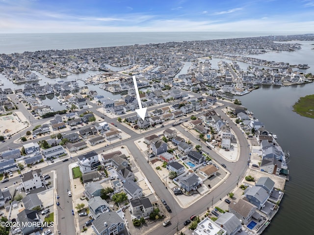 414 Hialeah Dr, Lavallette, NJ 08735 - aerial view of property and surrounding area with a nearby body of water and nearby suburban area