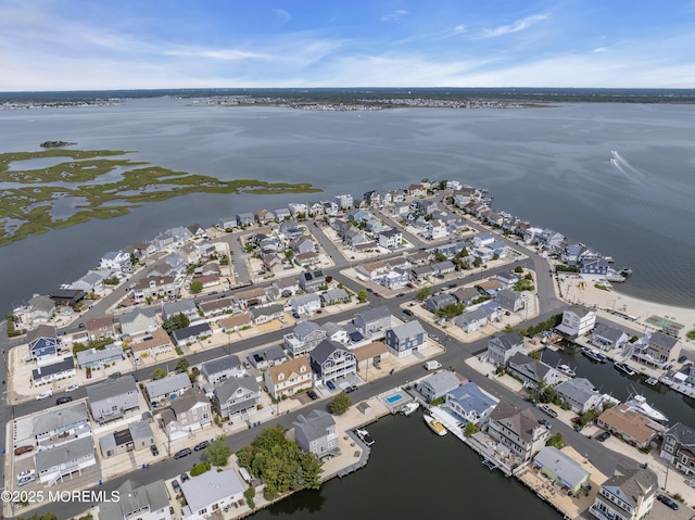 414 Hialeah Dr, Lavallette, NJ 08735 - aerial overview of property's location with nearby suburban area and a large body of water