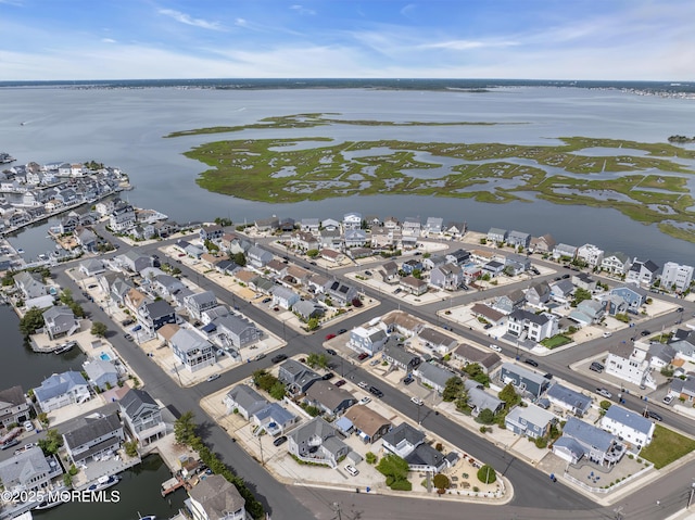 414 Hialeah Dr, Lavallette, NJ 08735 - aerial overview of property's location with a large body of water and nearby suburban area