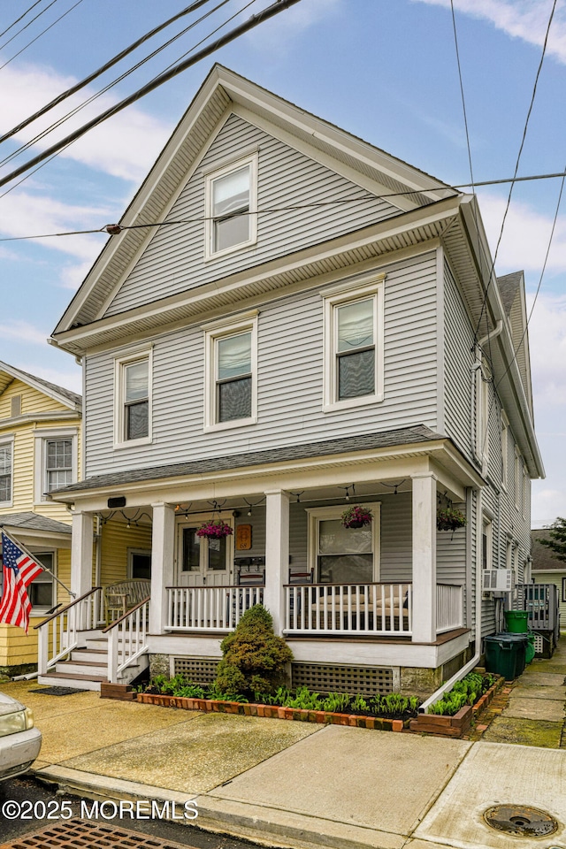view of front of home with a porch