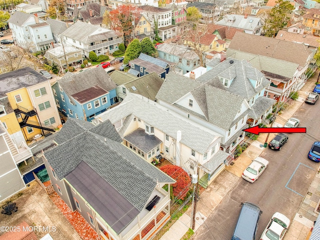 aerial perspective of suburban area