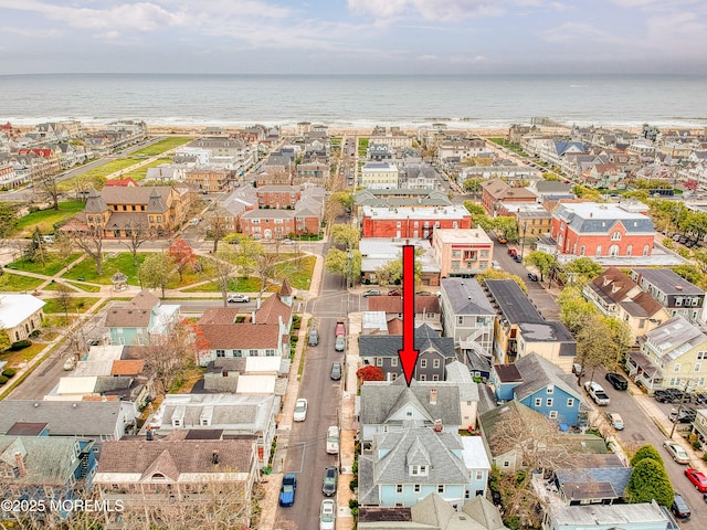 bird's eye view of a nearby body of water