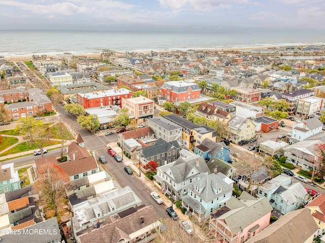 aerial view of a large body of water