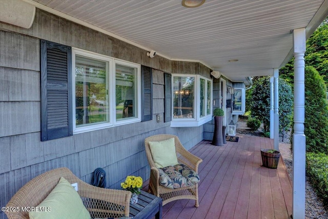 55 Yorktowne Dr, Manalapan, NJ 07726 - view of wooden porch