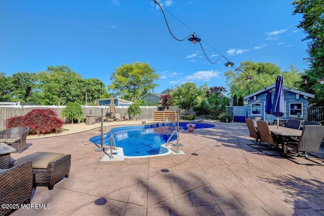 55 Yorktowne Dr, Manalapan, NJ 07726 - view of swimming pool with a fenced backyard and a patio