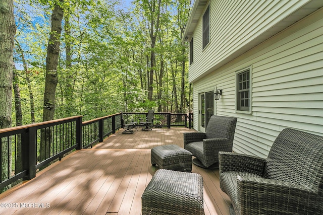 112 Deer Path Ln, Freehold, NJ 07728 - view of wooden terrace
