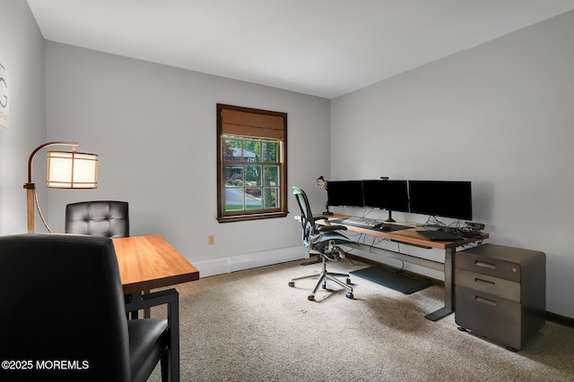 112 Deer Path Ln, Freehold, NJ 07728 - carpeted home office with baseboards