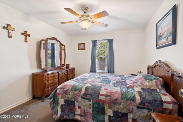 14 Winterton Dr, Toms River, NJ 08757 - carpeted bedroom with baseboards and a ceiling fan