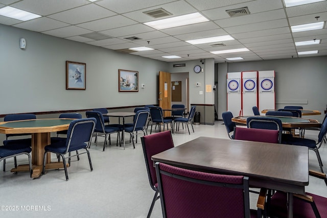 14 Winterton Dr, Toms River, NJ 08757 - dining area with a drop ceiling and light floors