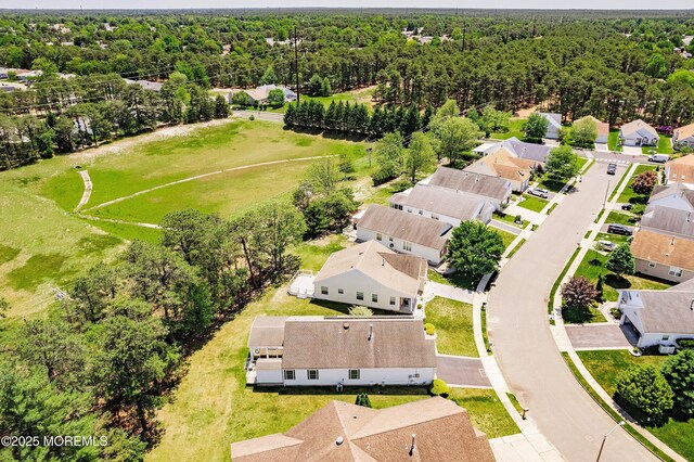 14 Winterton Dr, Toms River, NJ 08757 - aerial perspective of suburban area featuring a forest
