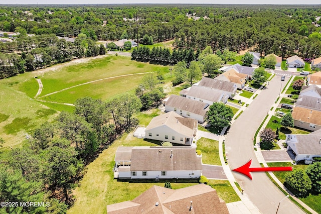 14 Winterton Dr, Toms River, NJ 08757 - aerial perspective of suburban area with a forest