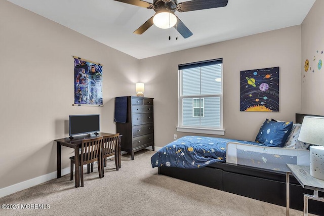 83 Weston Dr, Woolwich, NJ 08085 - carpeted bedroom featuring baseboards and a ceiling fan