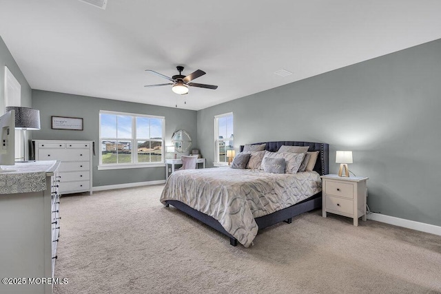 83 Weston Dr, Woolwich, NJ 08085 - carpeted bedroom with baseboards and a ceiling fan