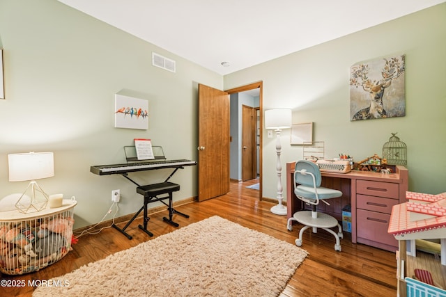 325 Oak Hill Rd, Red Bank, NJ 07701 - office area with wood finished floors and baseboards