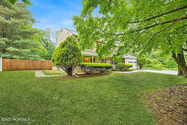 325 Oak Hill Rd, Red Bank, NJ 07701 - view of front of property with concrete driveway and an attached garage