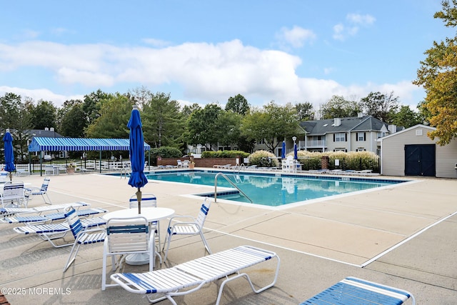 21 Steeple Chase Ct, Tinton Falls, NJ 07724 - community pool with a patio area